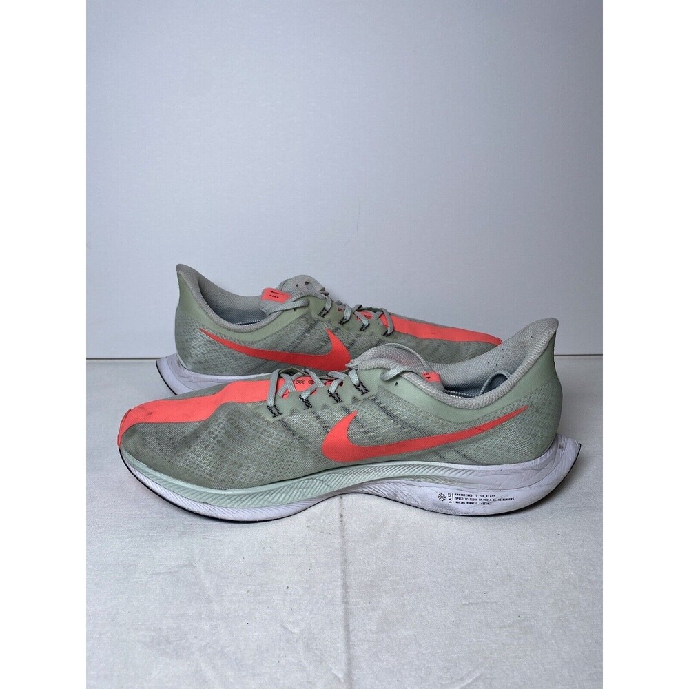 NIKE Zoom Pegasus 35 Turbo AJ4114-060 Grey/Hot Punch Mens Size 15 Shoe Sneaker - Picture 8 of 8